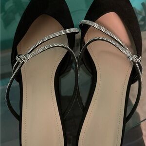 Elegant Black and Silver Women's Shoes